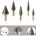 5 pcs step bor bit set